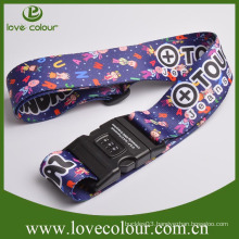 Custom New Design Nylon Luggage Belt with Lock For Travel